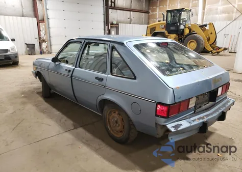 1987 Chevrolet Chevette Cs z USA, uszkodzony, nr VIN 1G1TB61C9HA105444